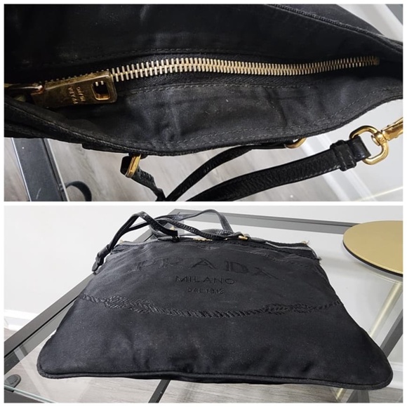 Authentic Prada Tessuto Nylon Crossbody Bag Black - Picture 8 of 13